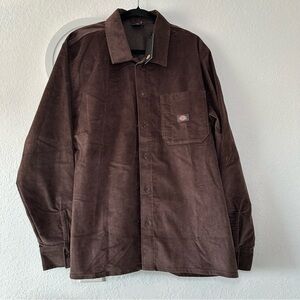 Brown Long Sleeve Corduroy Dickies Shirt  NWT